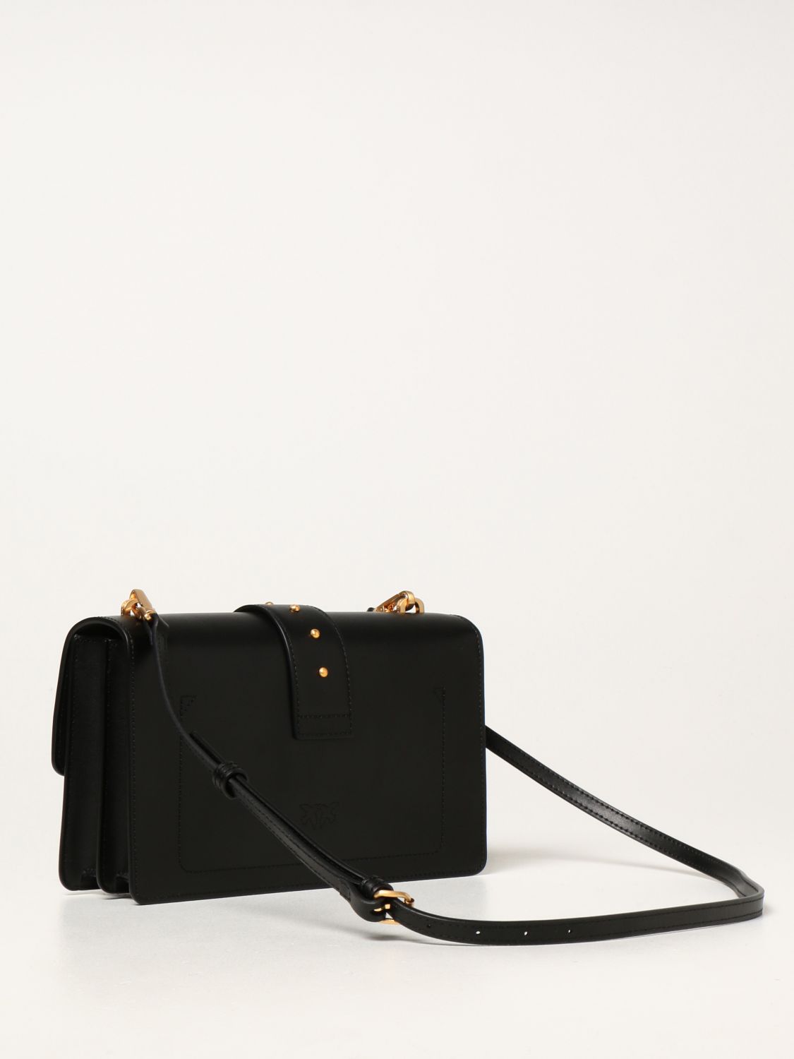 PINKO: Love classic Icon Maxy chain bag in leather - Black | Pinko ...
