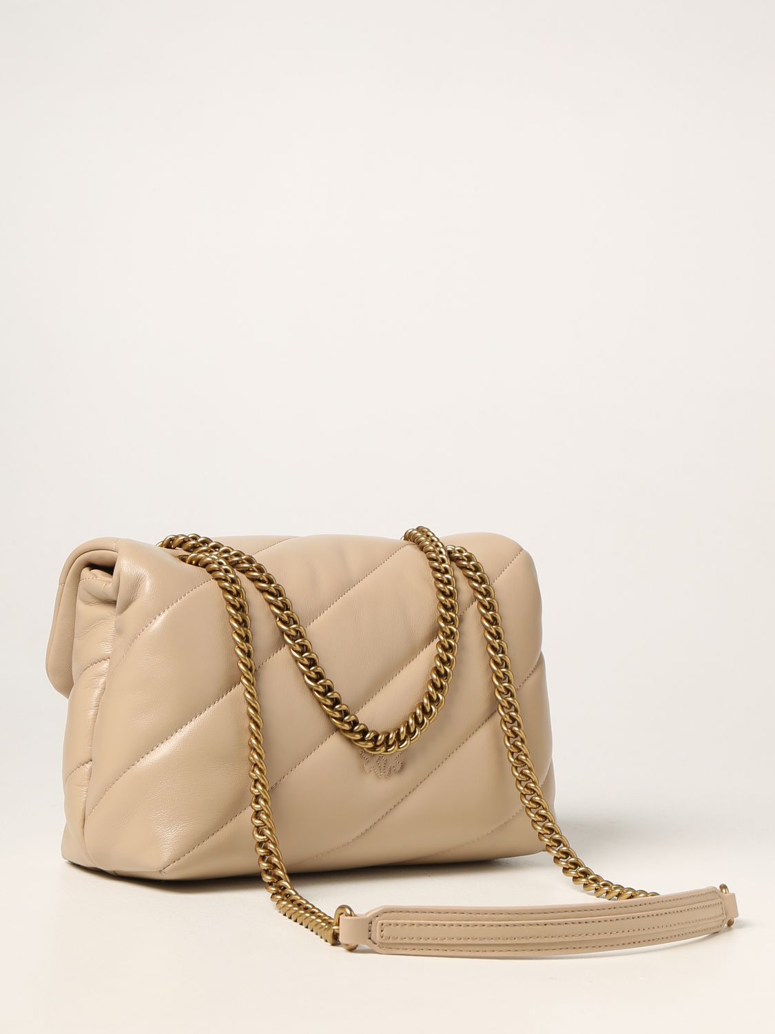 Crossbody bags Pinko: Love classic Puff maxi quilt Pinko bags in quilted nappa beige 2