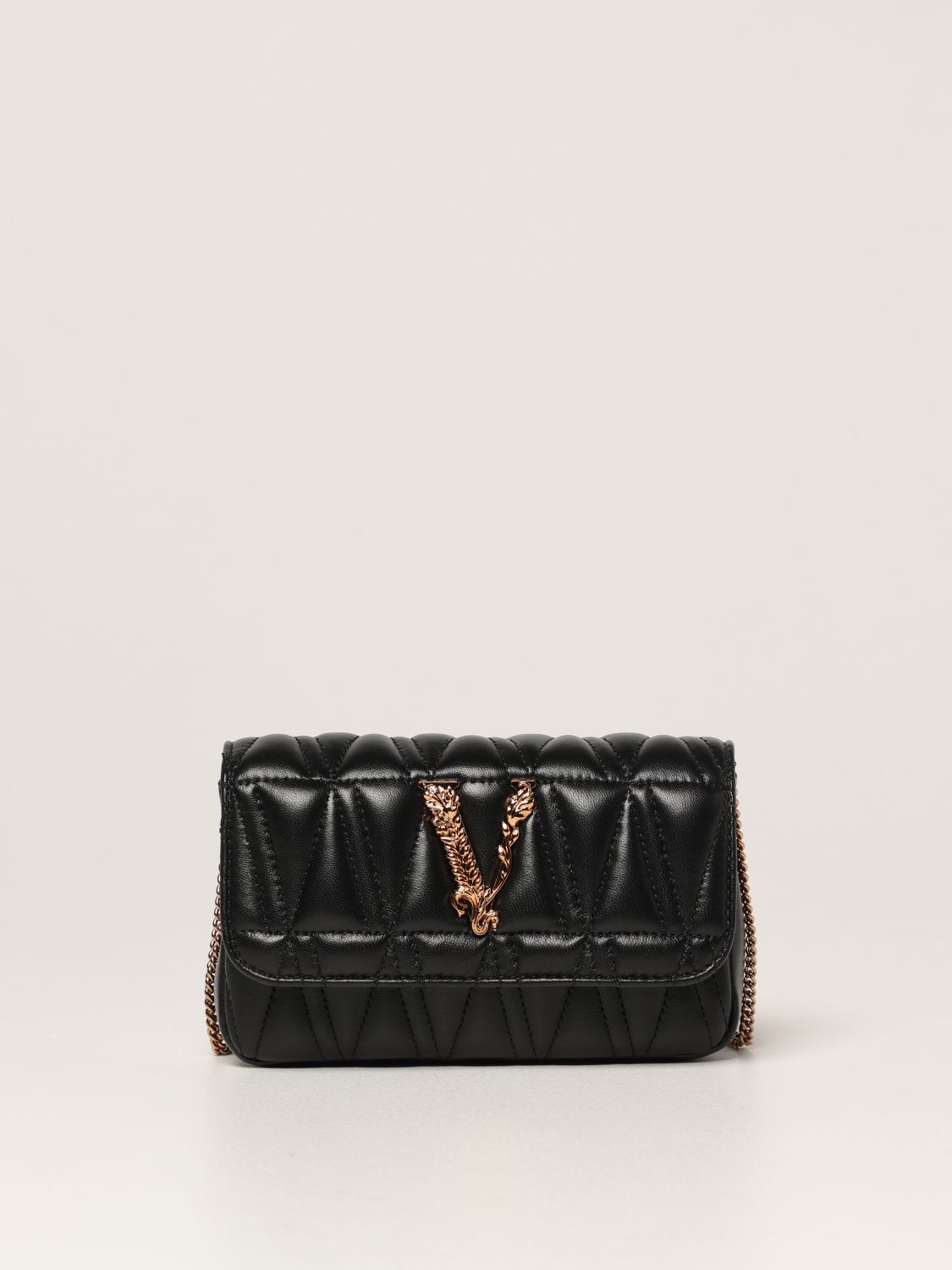 Мини-сумка Versace: Наплечная сумка Женское Versace черный 1