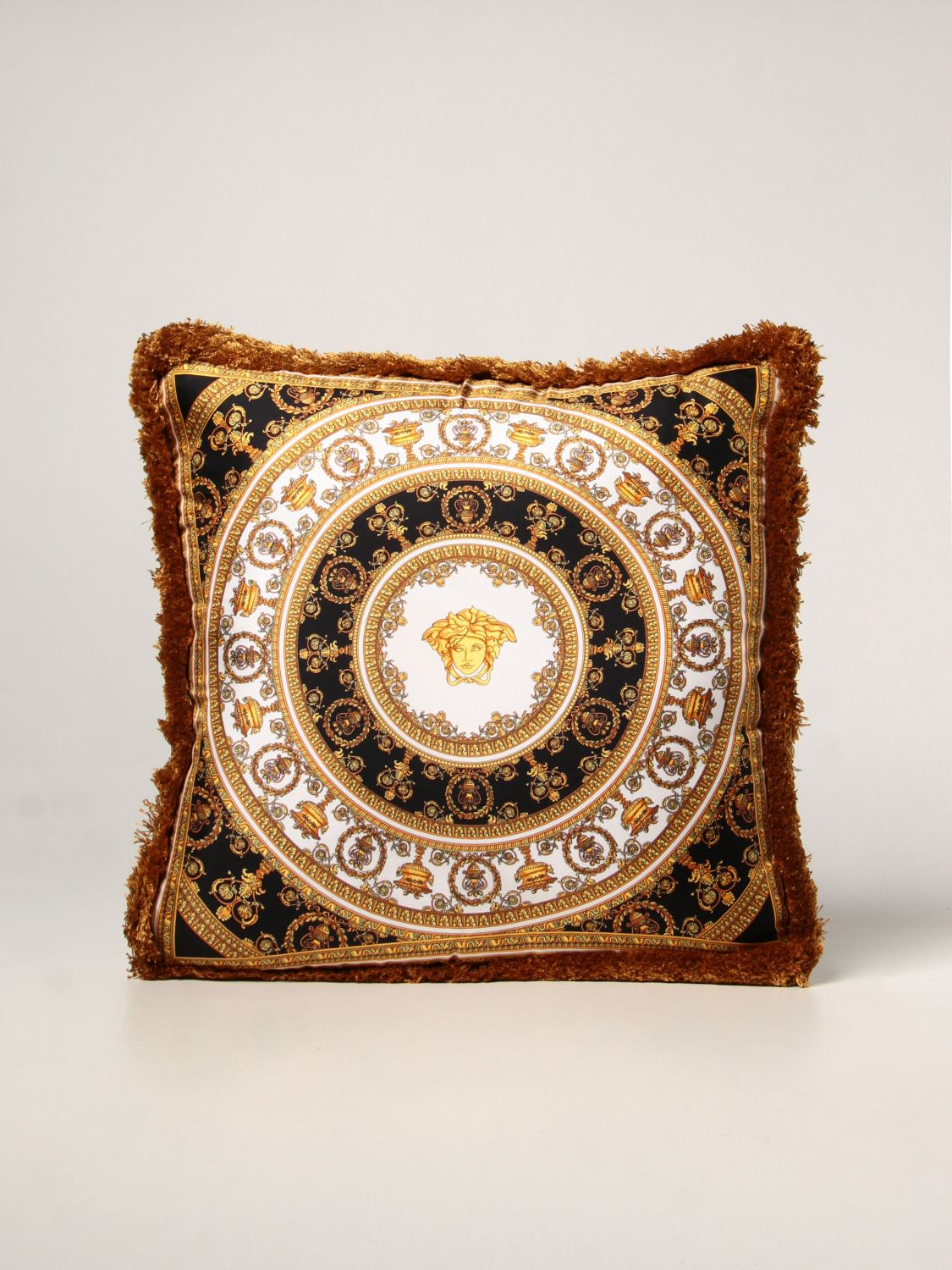 Versace Home cushion with baroque print