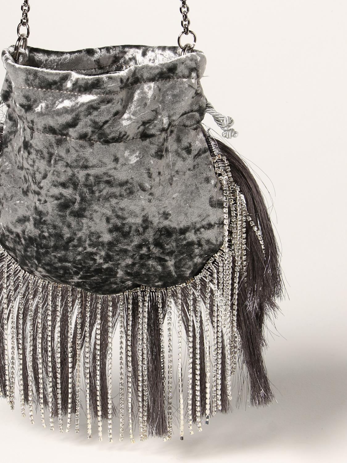 VIA MAIL BAG 크로스백 여성 실버 크로스백 Via Mail Bag PARTY STRASS