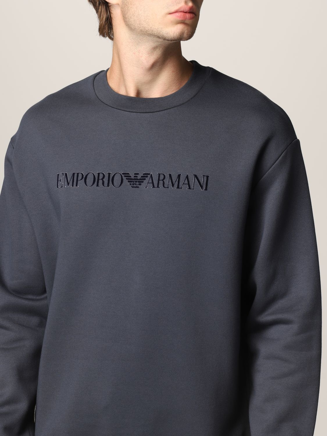 Sweatshirt Emporio Armani: Sweatshirt homme Emporio Armani indigo 3