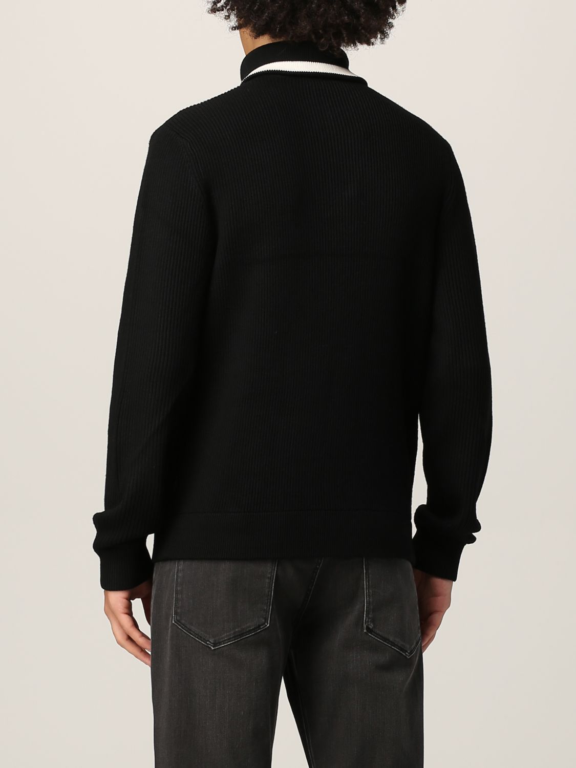 Sweater Emporio Armani: Emporio Armani wool sweater black 2
