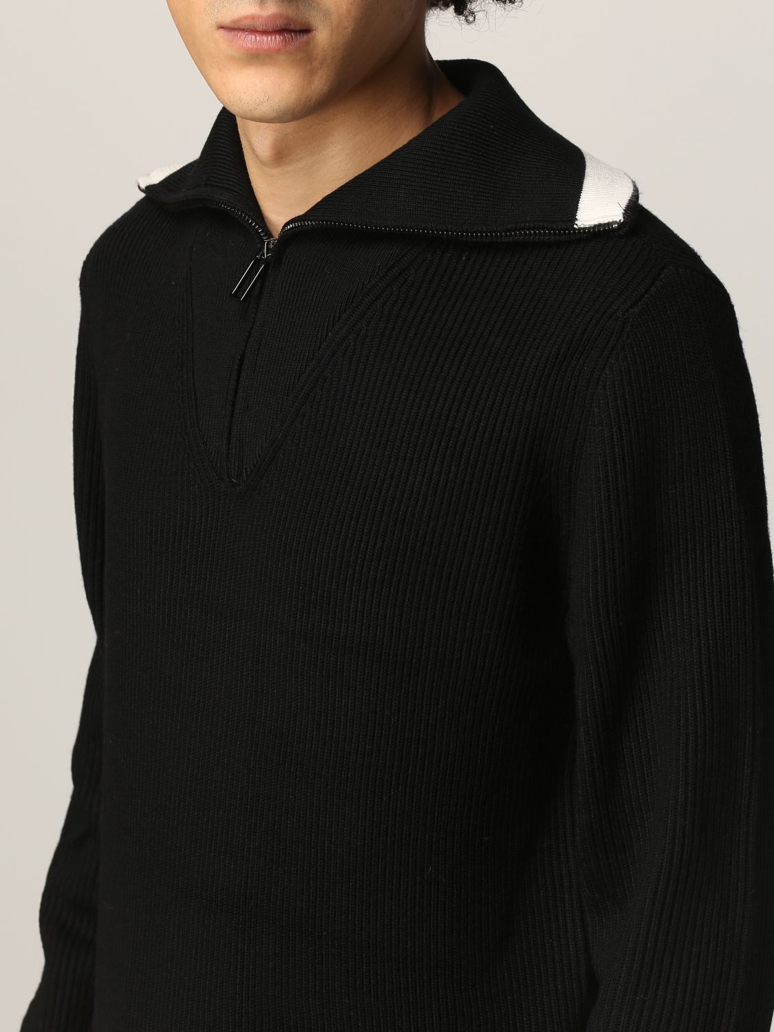 Sweater Emporio Armani: Emporio Armani wool sweater black 3