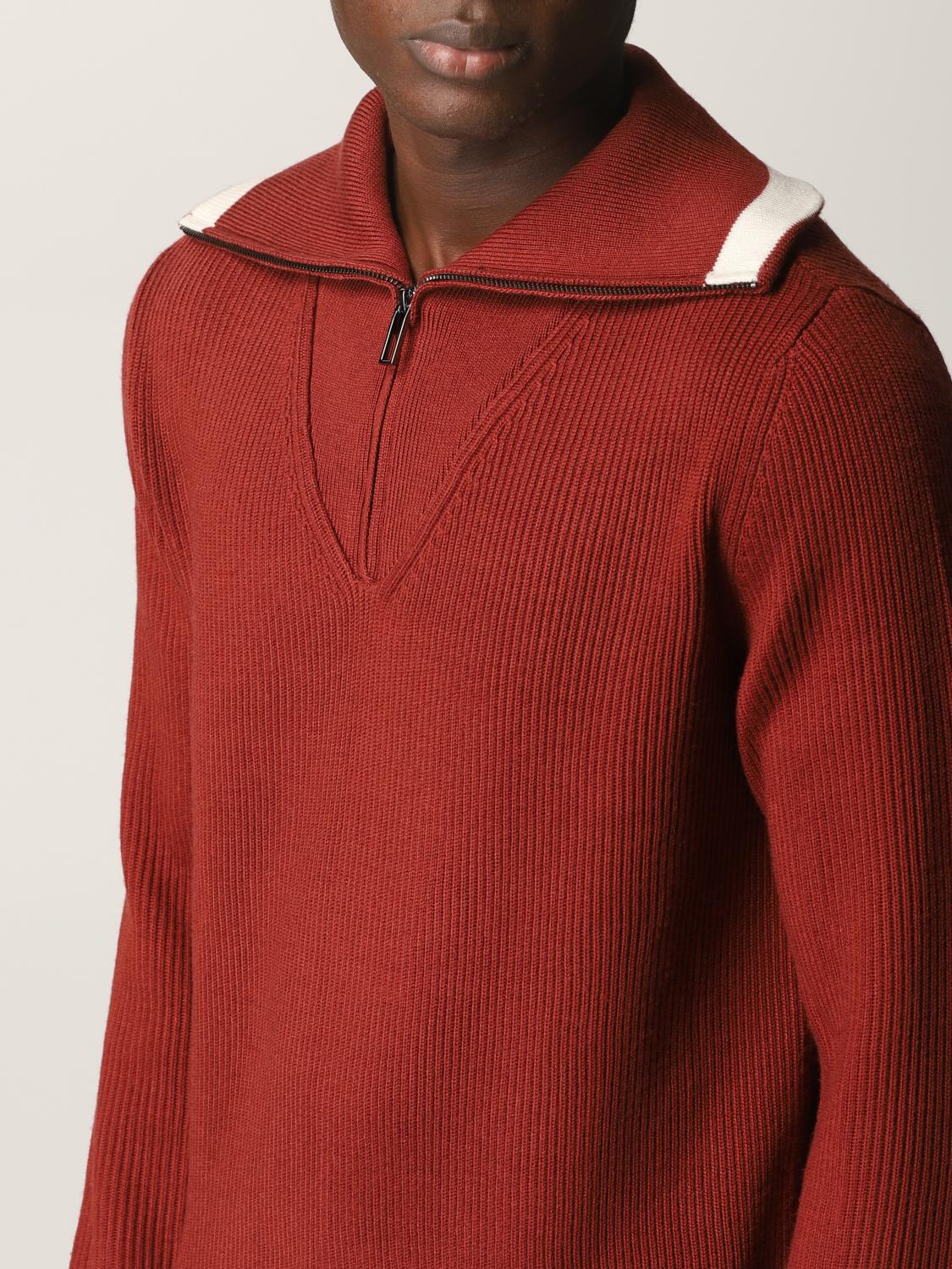 EMPORIO ARMANI: wool sweater - Brick 