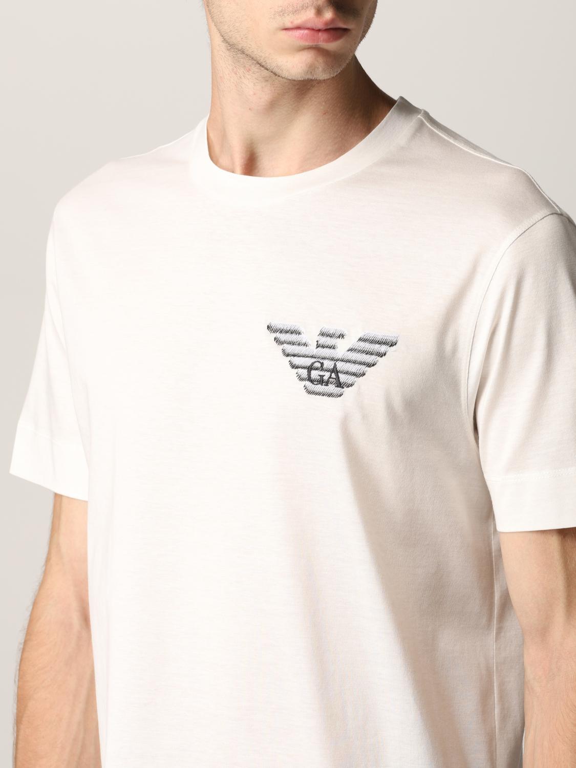 armani jeans t shirt white