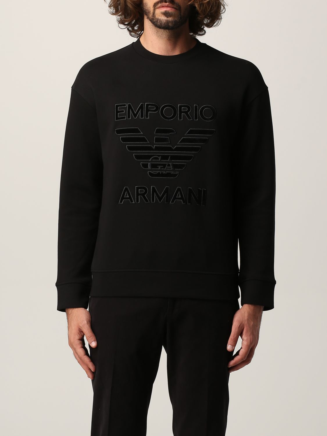 Sweatshirt Emporio Armani: Sweatshirt homme Emporio Armani noir 1