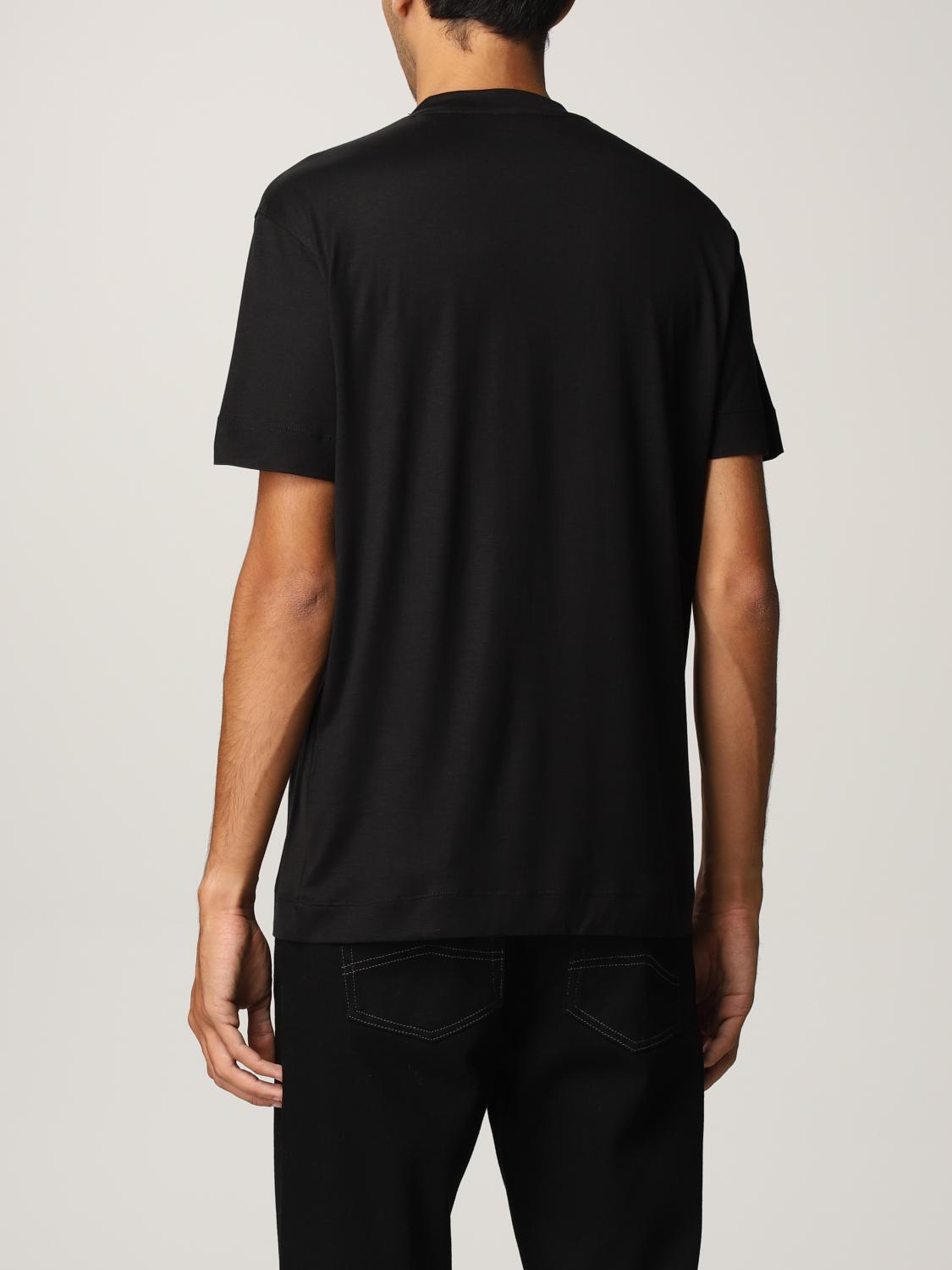 plain black armani t shirt