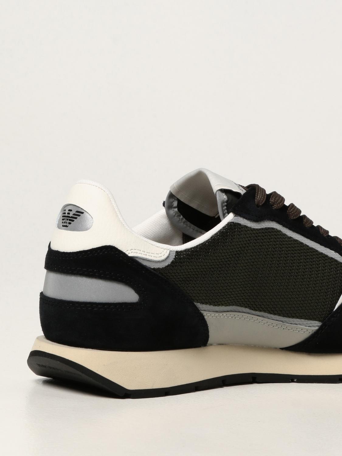 green armani trainers