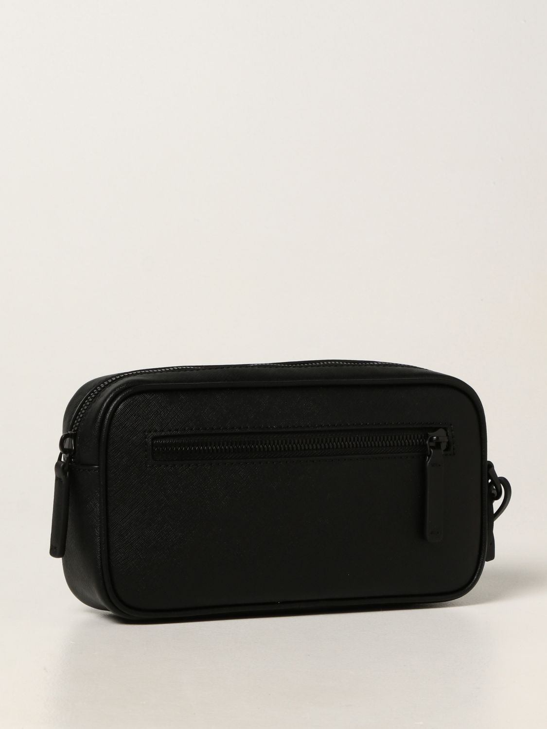 EMPORIO ARMANI: bag in recycled saffiano - Black | Emporio Armani briefcase Y4R356 Y020V online on GIGLIO.COM