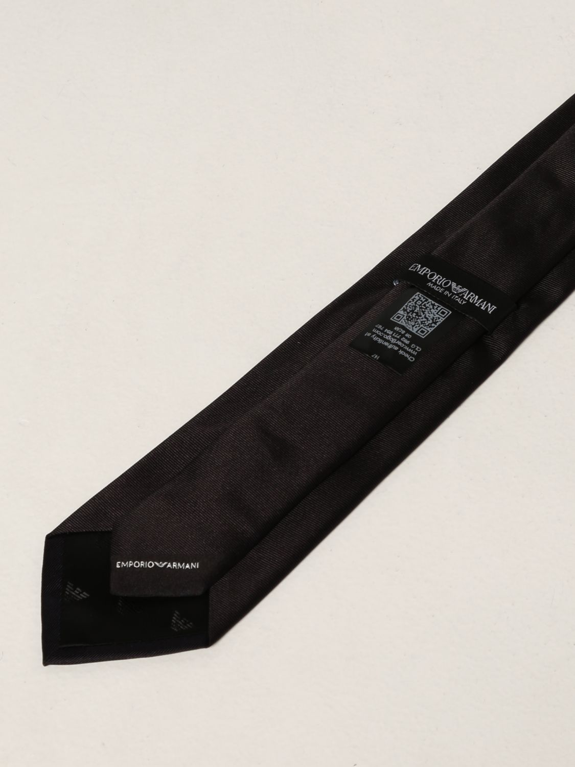 Tie Emporio Armani: Emporio Armani silk tie black 2