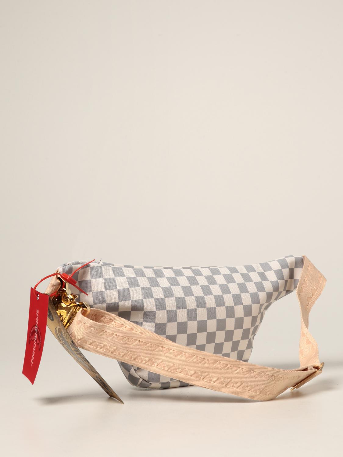 SPRAYGROUND: Marsupio in pelle vegana con bocca squalo - Grigio | Borsa  Sprayground 910B3912NSZ GIGLIO.COM