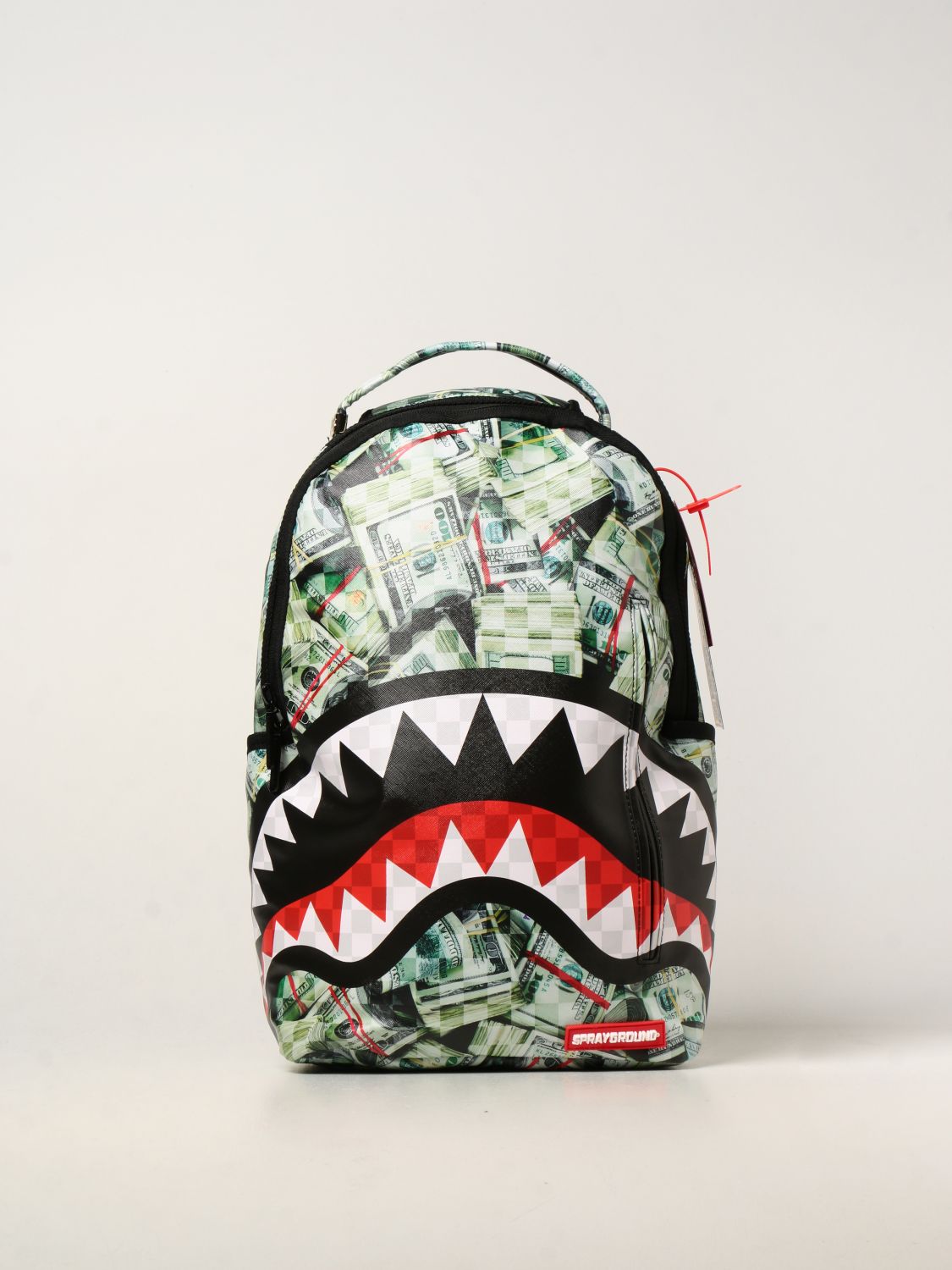 SPRAYGROUND: backpack in vegan leather with carved shark mouth