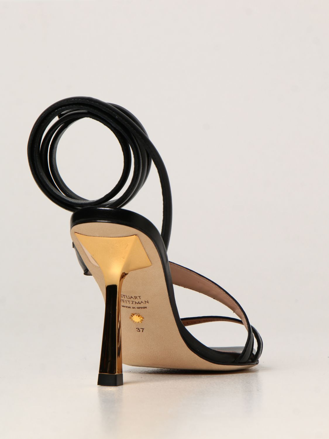 Donna Scarpe da Scarpe col tacco da Sandali col tacco SandaliStuart Weitzman in Pelle di colore Nero 