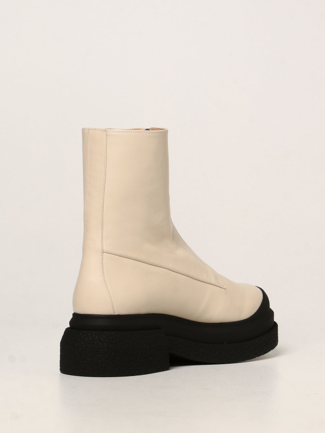 STUART WEITZMAN: Charli leather ankle boots - Yellow Cream | Stuart ...