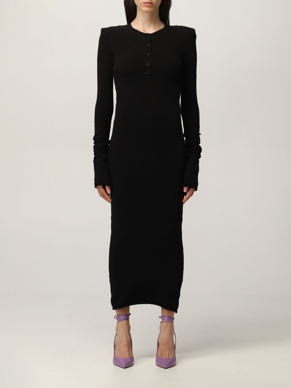 Dress The Attico: The Attico midi dress with bare back black 1
