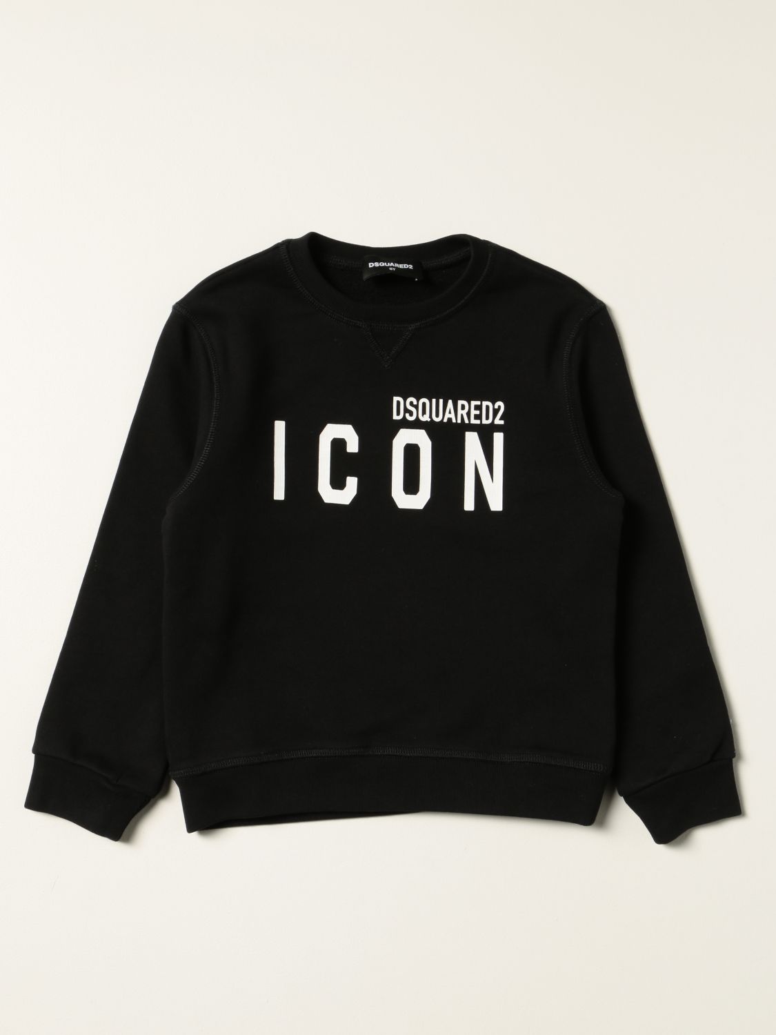 Sweater Dsquared2 Junior: Dsquared2 Junior cotton sweatshirt with Icon logo black 1