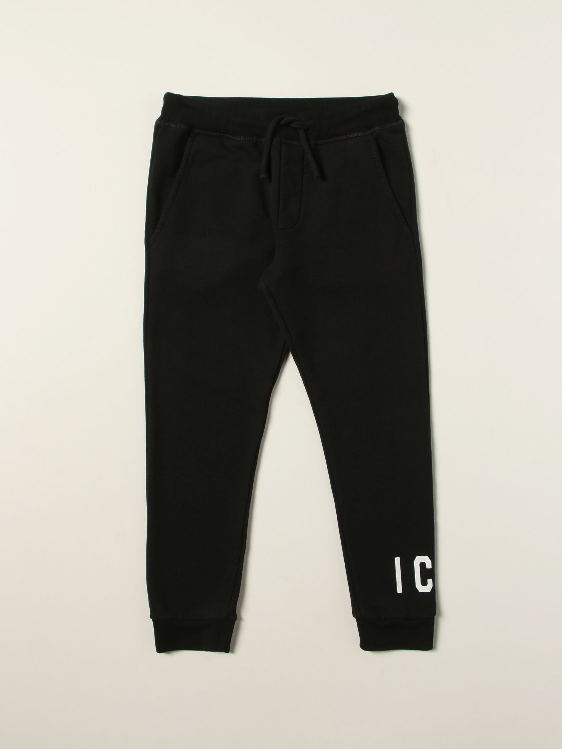 Pants Dsquared2 Junior: Dsquared2 Junior jogging pants with logo black 1
