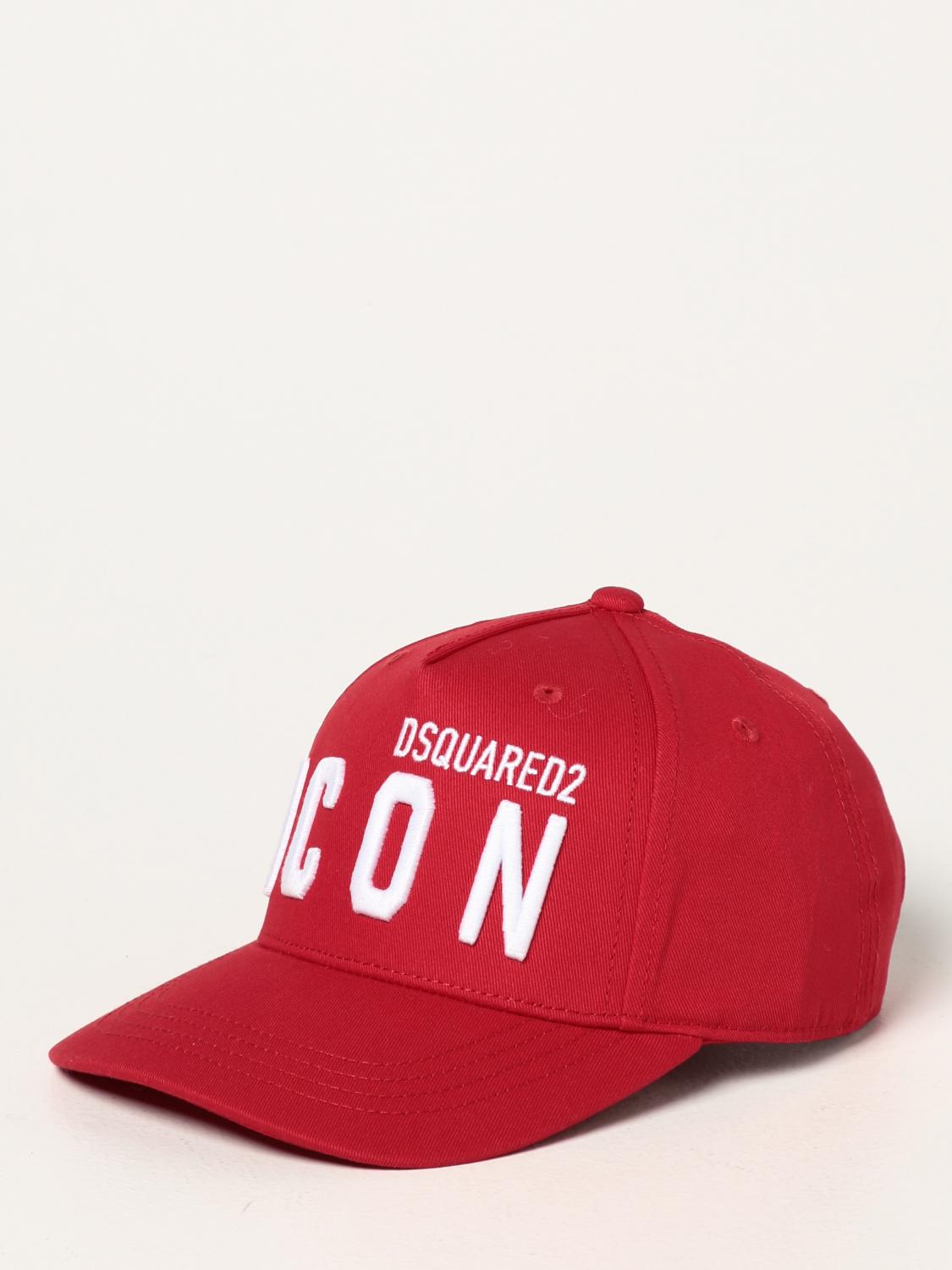 Dsquared2 Junior Cotton Baseball Cap In 