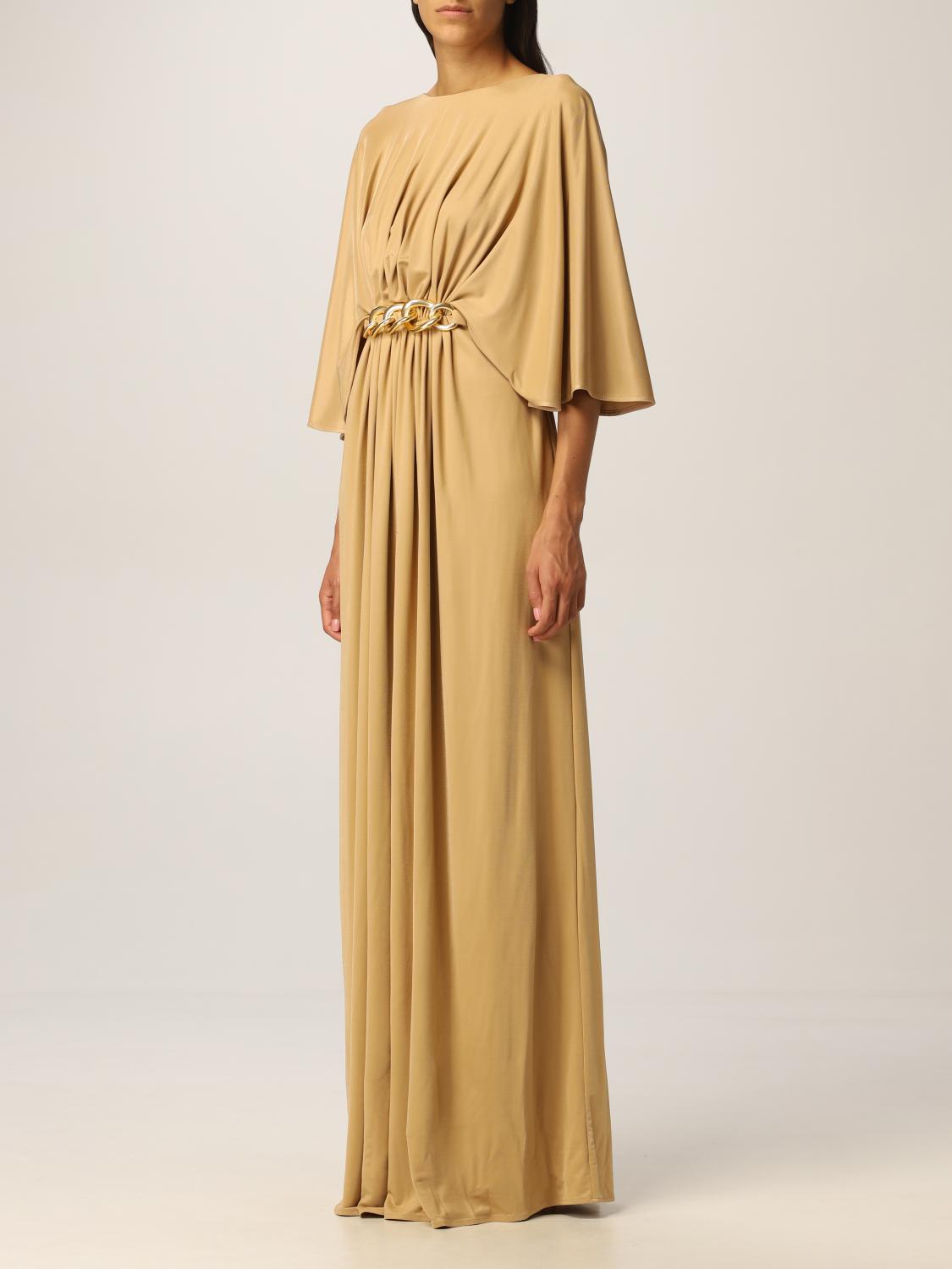 ELISABETTA FRANCHI: Платье Женское - Желто-Коричневый | Платье Elisabetta  Franchi AB06516E2 GIGLIO.COM
