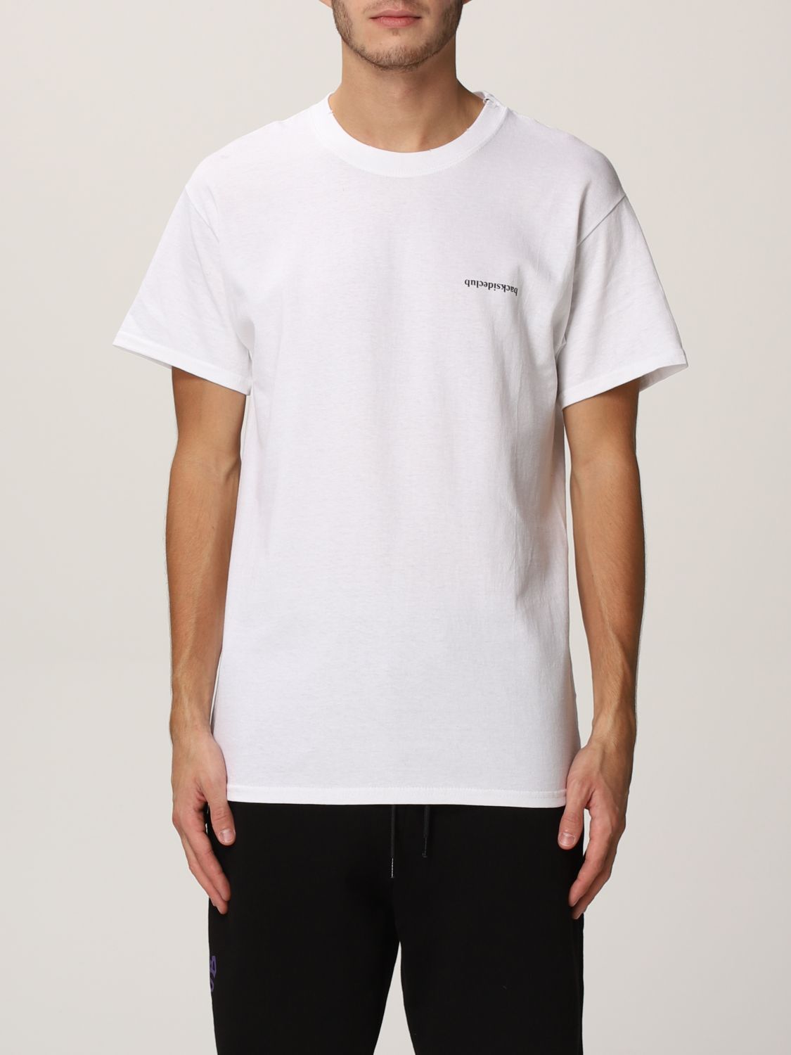 BACKSIDECLUB: t-shirt for man - White | Backsideclub t-shirt MH 308 ...