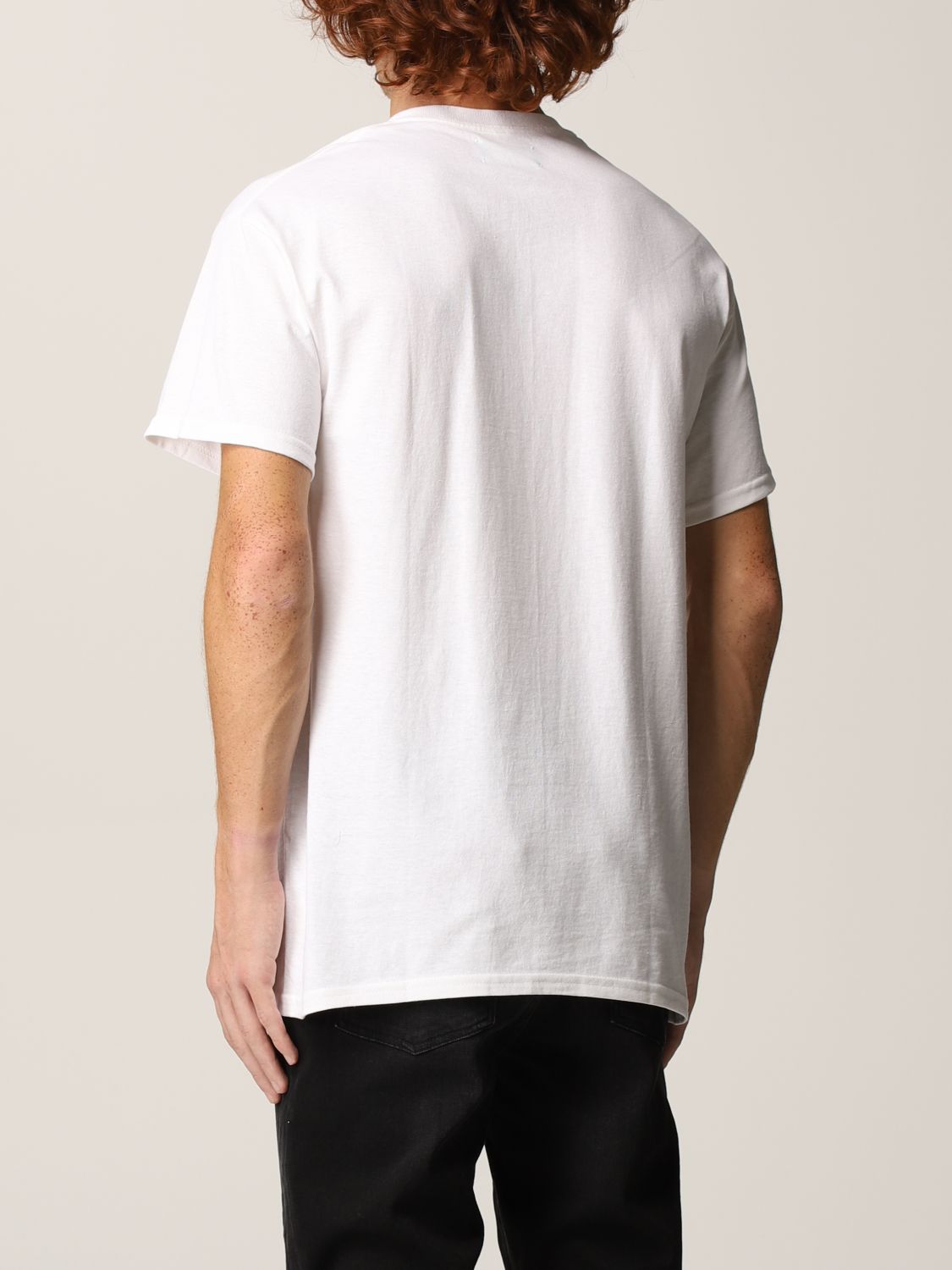 BACKSIDECLUB: T-shirt men - White | T-Shirt Backsideclub MH 337 GIGLIO.COM