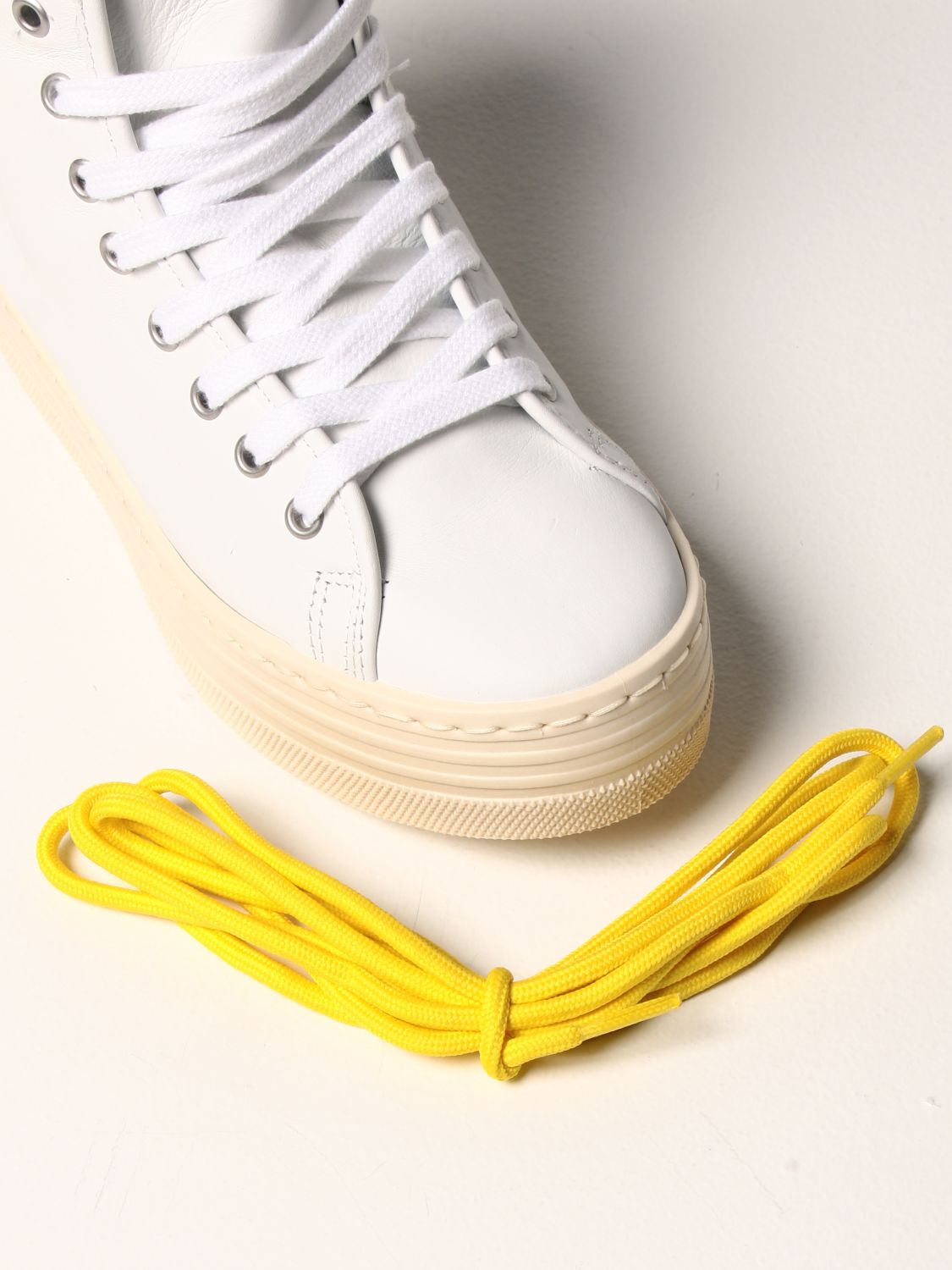 Shoes Chiara Ferragni: Chiara Ferragni trainers in leather with Mascot white 4