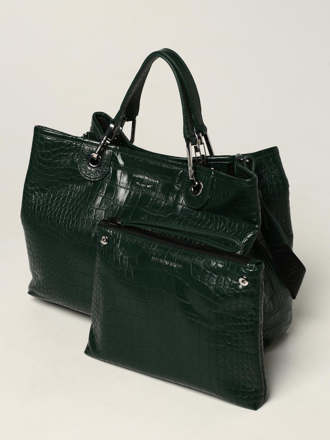 Borse Armani jeans in Vernice Verde - 22507755