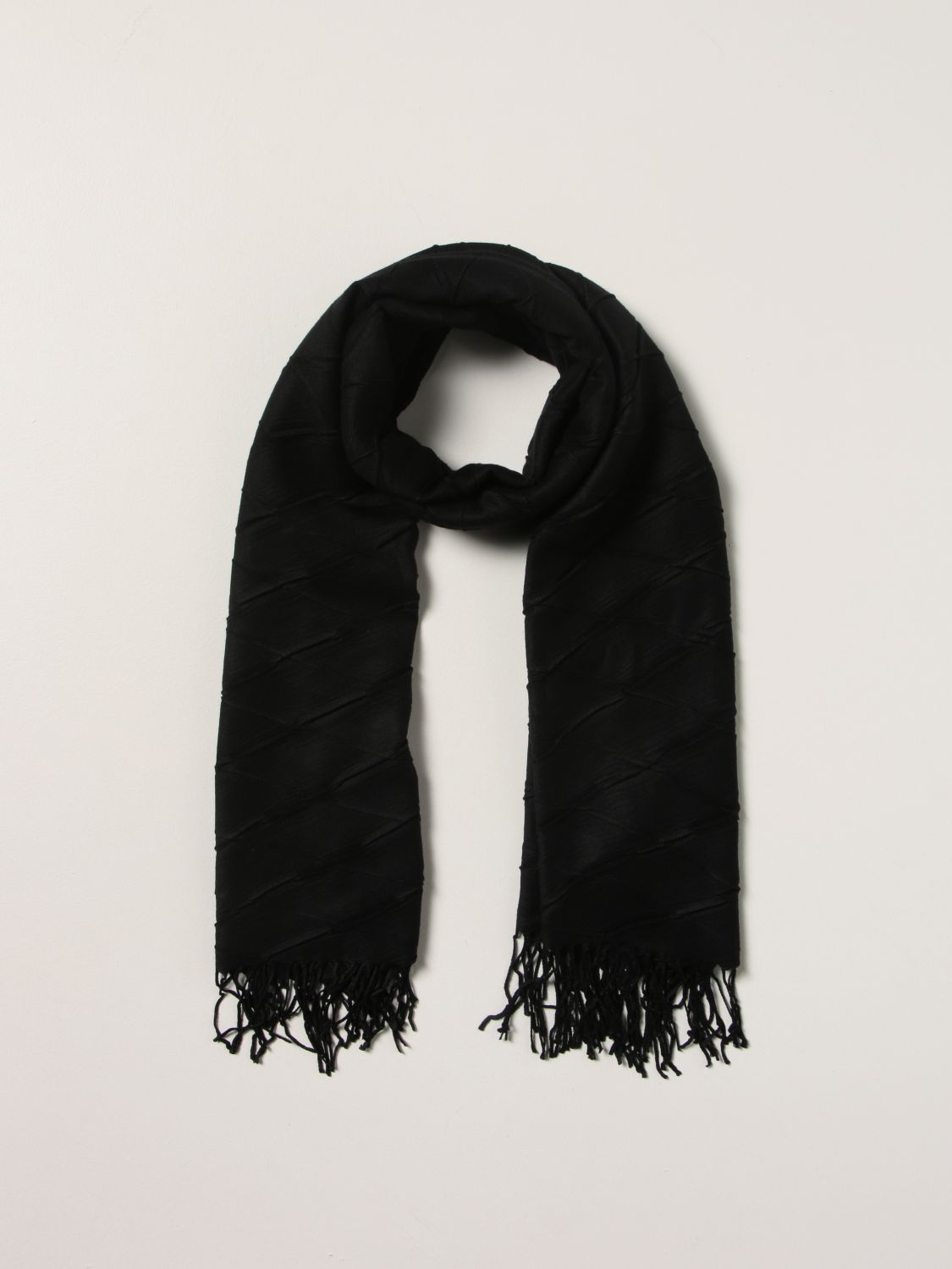 Scarf Emporio Armani: Emporio Armani scarf in viscose blend black 2