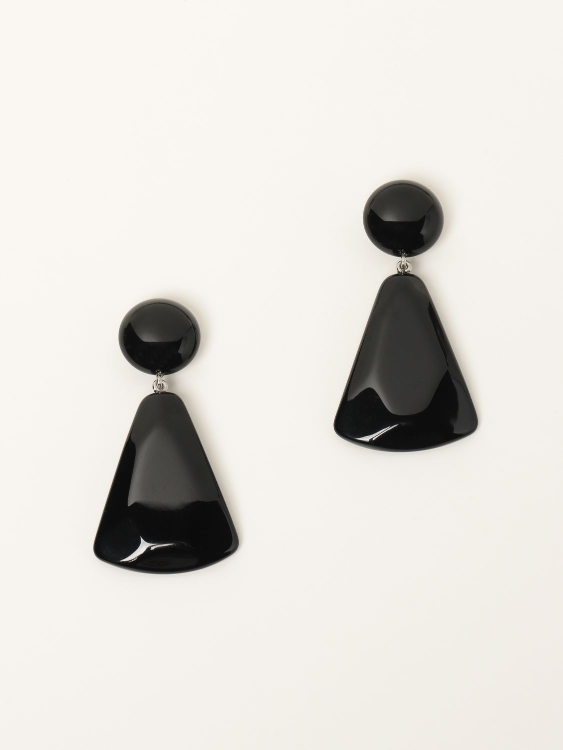 Simplicity illegal Constitute EMPORIO ARMANI: resin earrings - Black | Emporio Armani jewel 860409 1A608  online on GIGLIO.COM