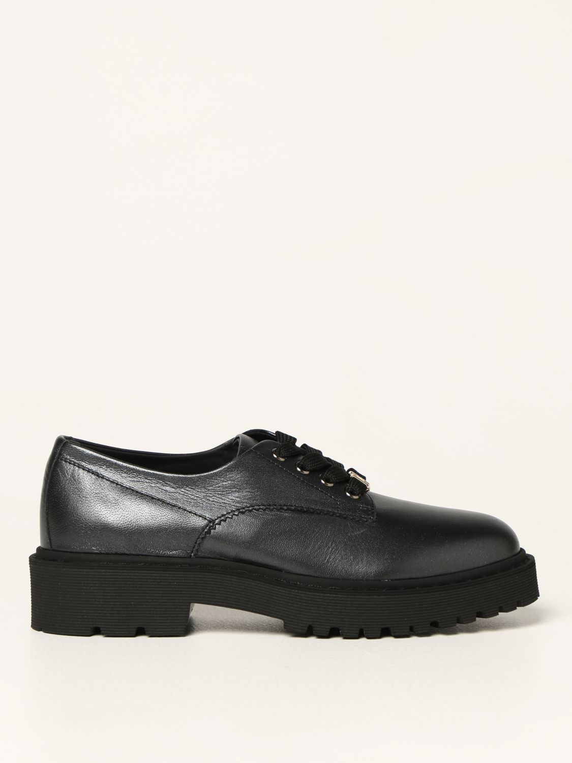 Hogan Oxford Shoes Derby Shoes H543 In Leather In Black | ModeSens