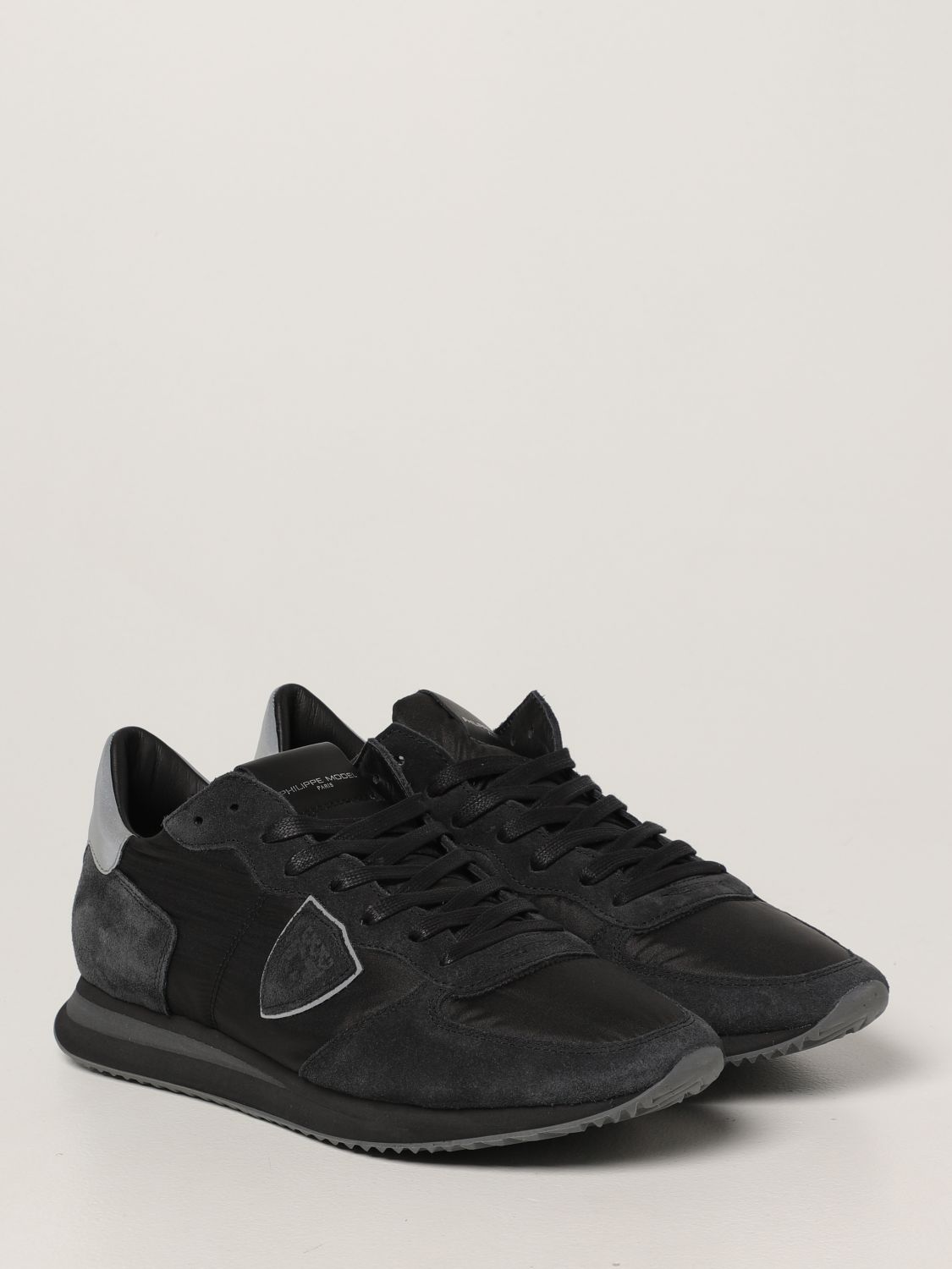 Sneakers Philippe Model: Sneakers Trpx Philippe Model in nylon e camoscio nero 2