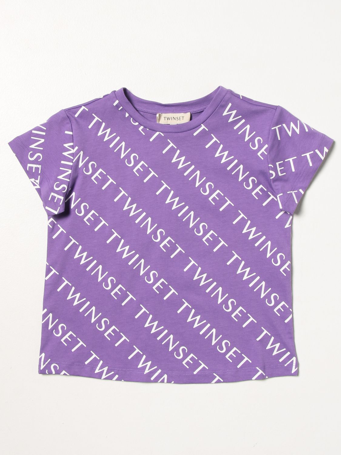 Camisetas Twinset: Camisetas niños Twin Set violeta 1