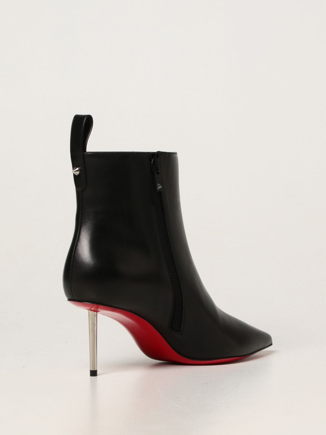 CHRISTIAN LOUBOUTIN: Epic Booty ankle boots leather | Heeled Booties Christian Louboutin Women Black | Heeled Booties Christian Louboutin 3210855 GIGLIO.COM