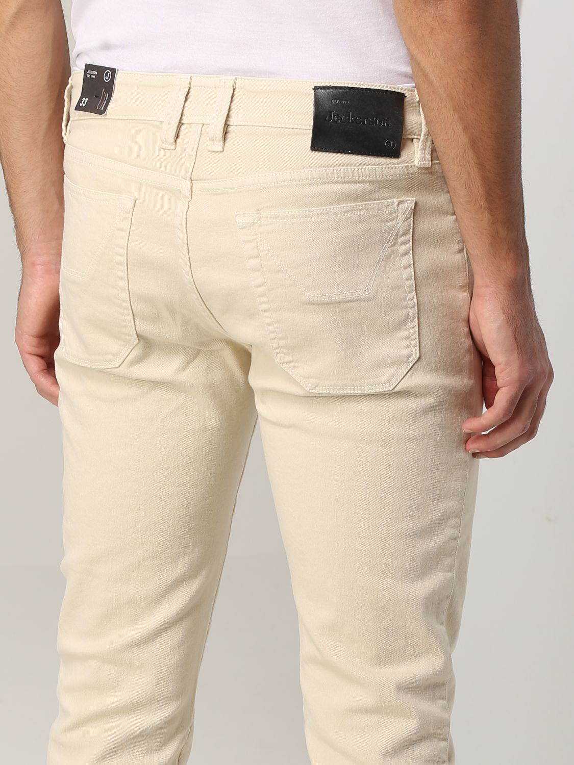 Pantalone Jeckerson: Pantalone a 5 tasche Jeckerson con toppe beige 3