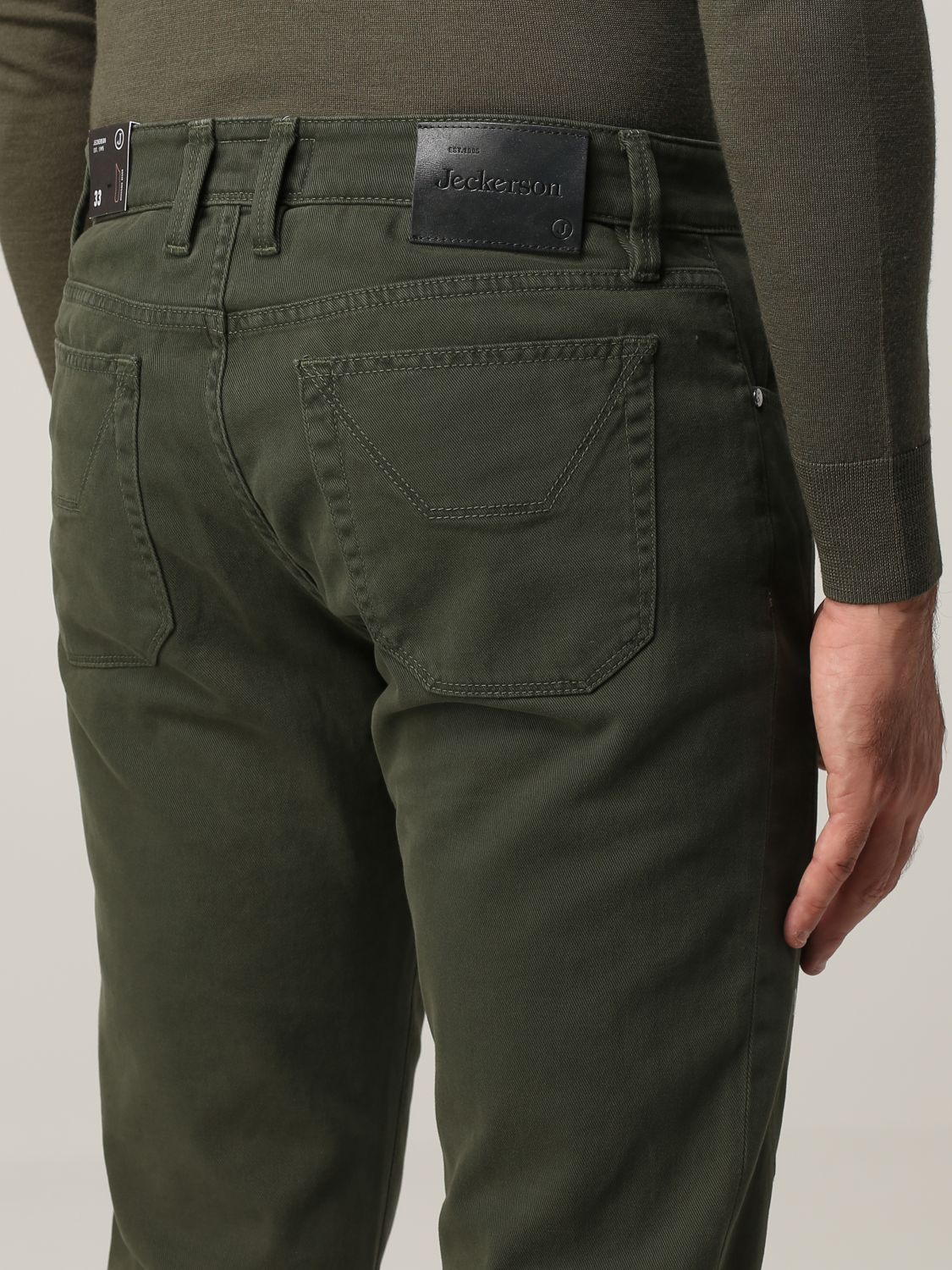Pantalone Jeckerson: Pantalone a 5 tasche Jeckerson stretch militare 3