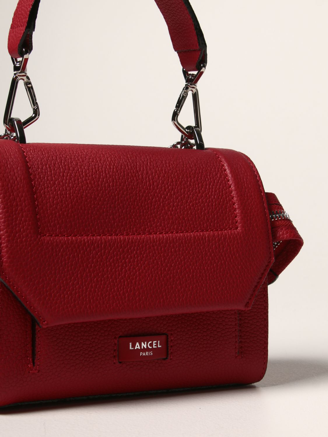 Mini bolso Lancel: Bolso de hombro mujer Lancel rojo 3