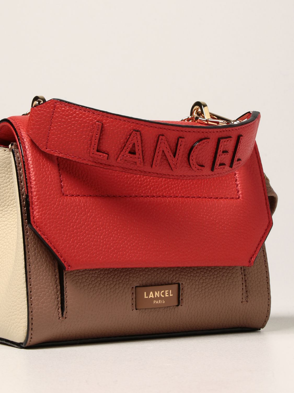 Mini bolso Lancel: Bolso de hombro mujer Lancel naranja 3