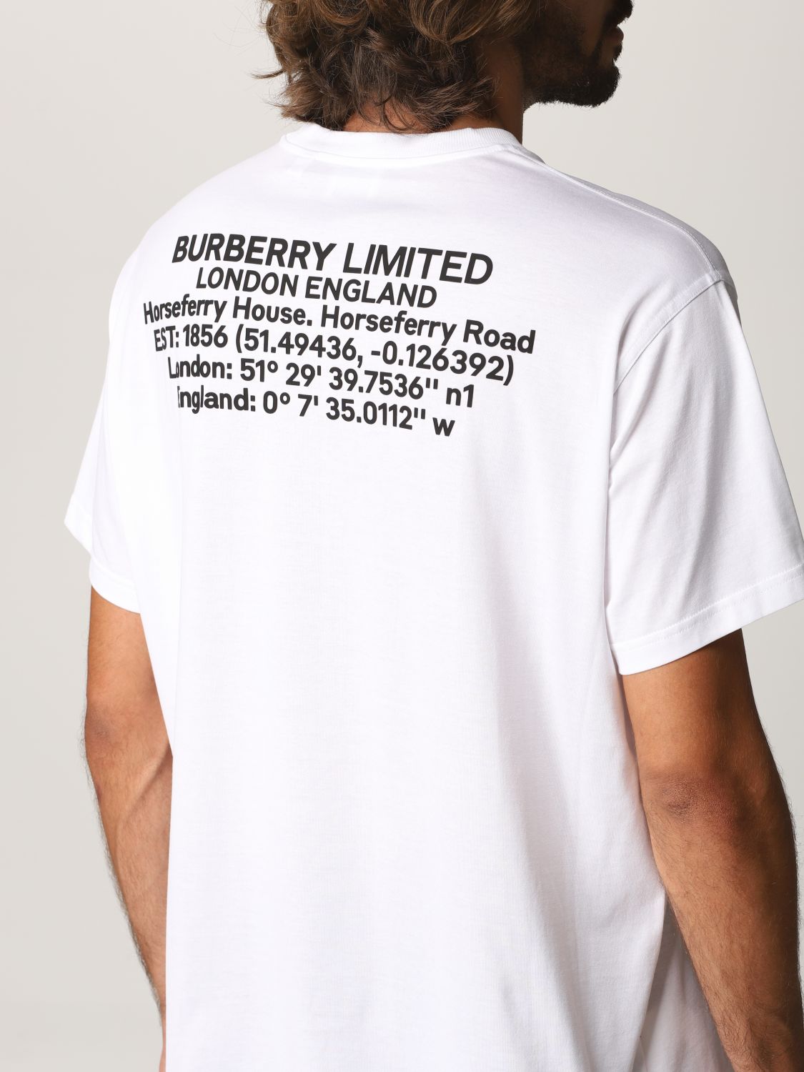 T-shirt Burberry: T-shirt homme Burberry blanc 4