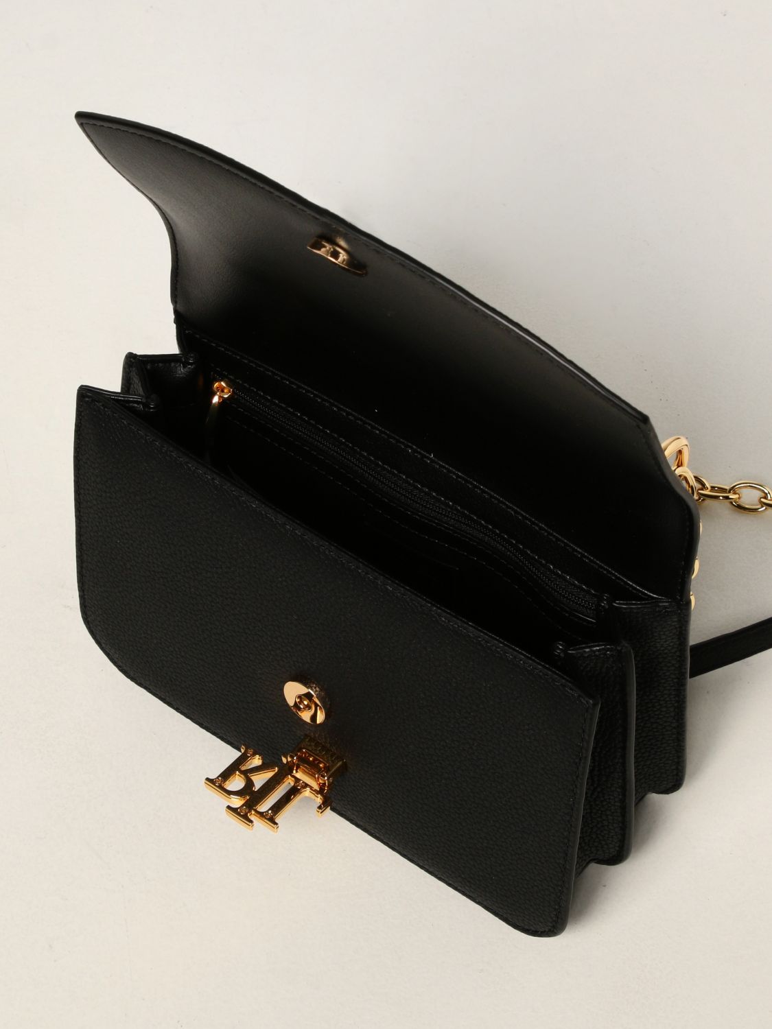 LAUREN RALPH LAUREN: leather crossbody bag - Black | Lauren Ralph Lauren  crossbody bags 431746226 online on 