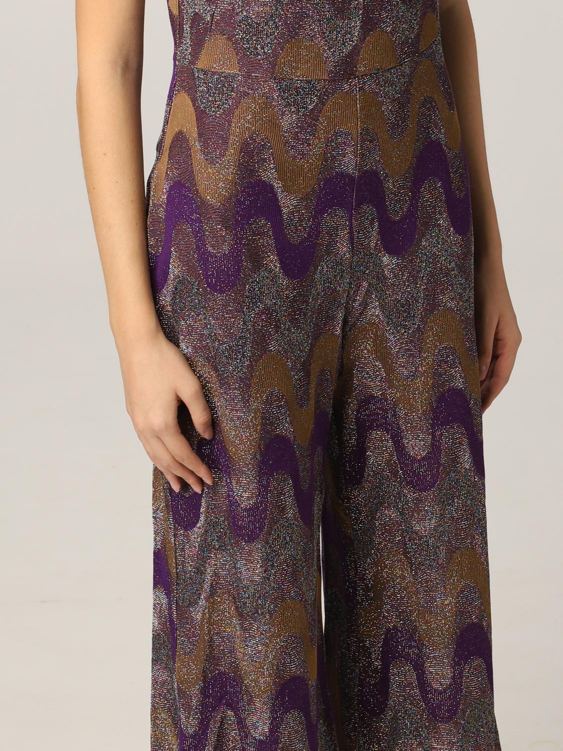 M MISSONI: Tuta in maglia lurex - Viola | Tuta M Missoni 2DO00067 2J0062  GIGLIO.COM