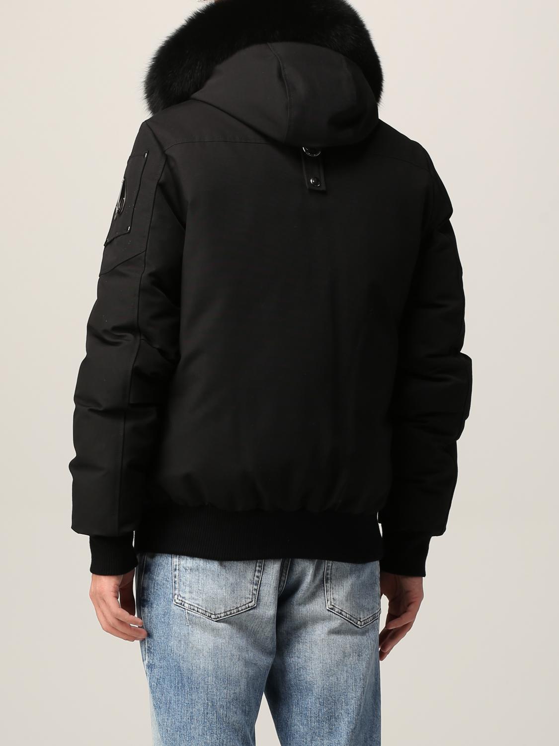 moose knuckles black jacket