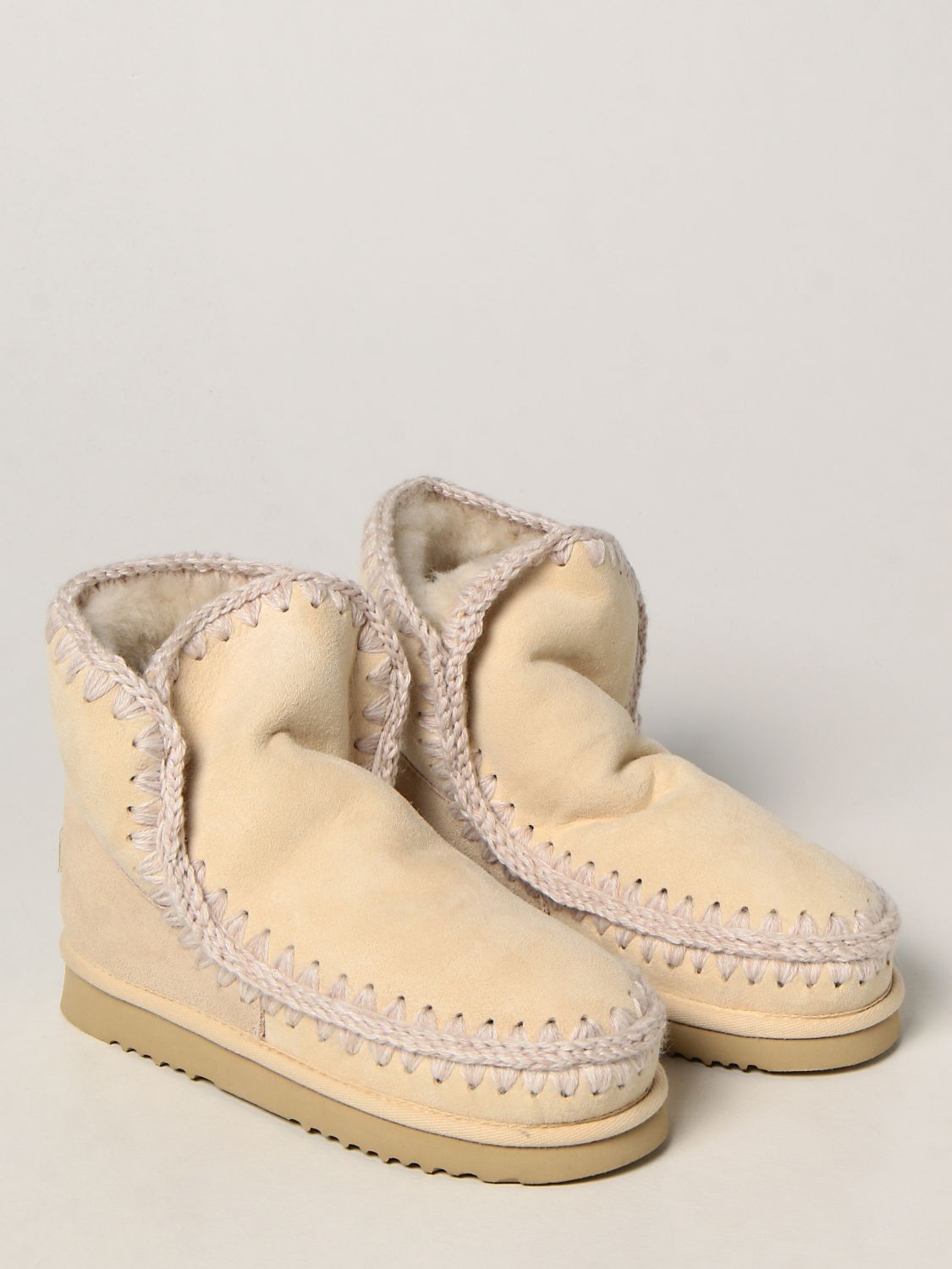 Flat ankle boots Mou: Shoes women Mou yellow cream 2