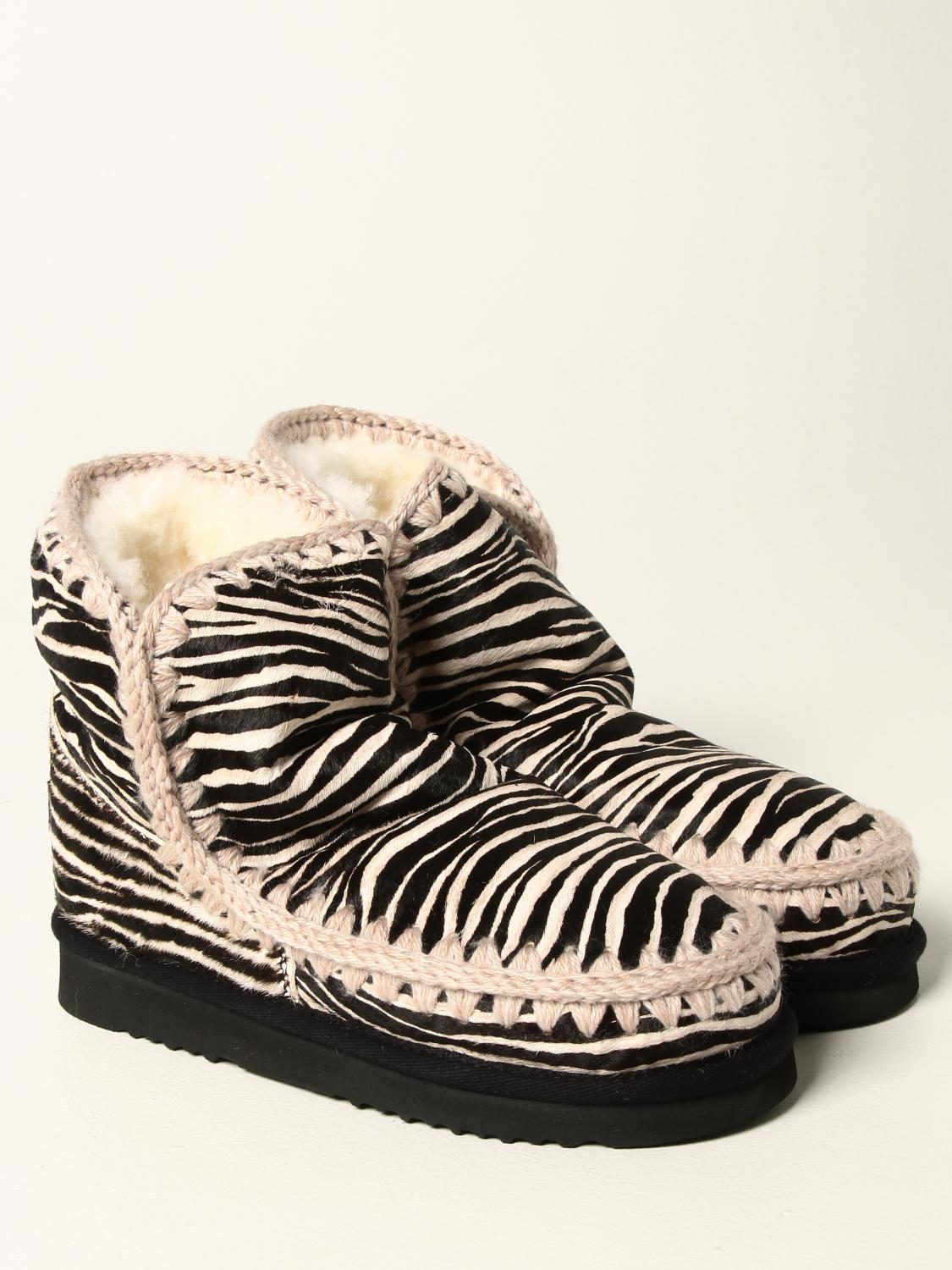 mou leopard print boots