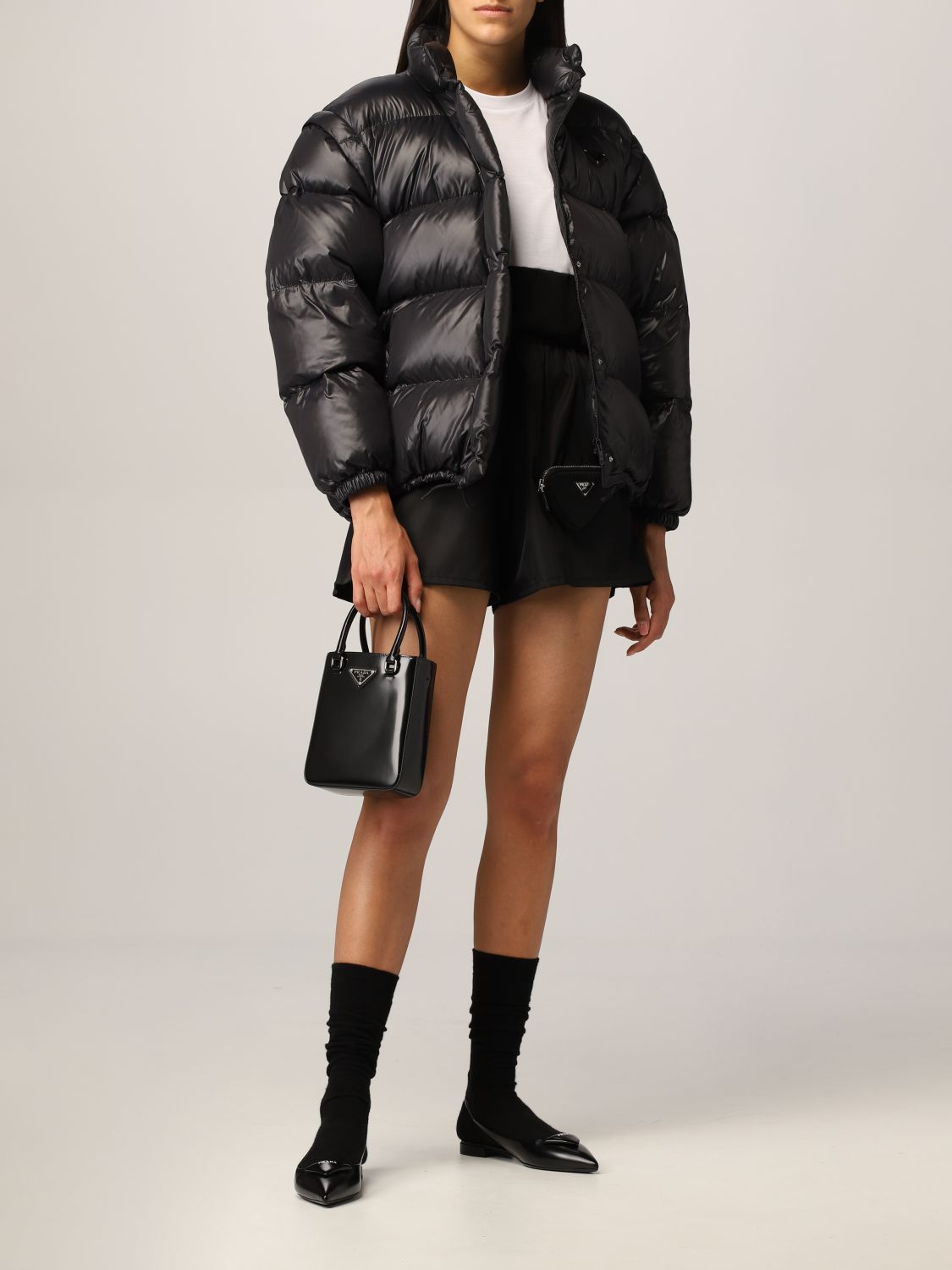 PRADA: bag in brushed leather - Pink  Prada mini bag 1BA331 ZO6 online at