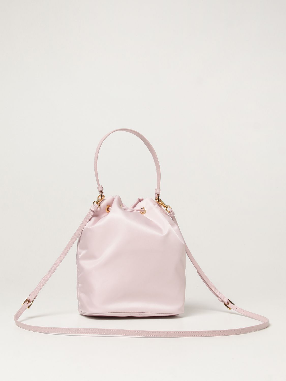 Triangle handbag Prada Pink in Polyester - 33352038