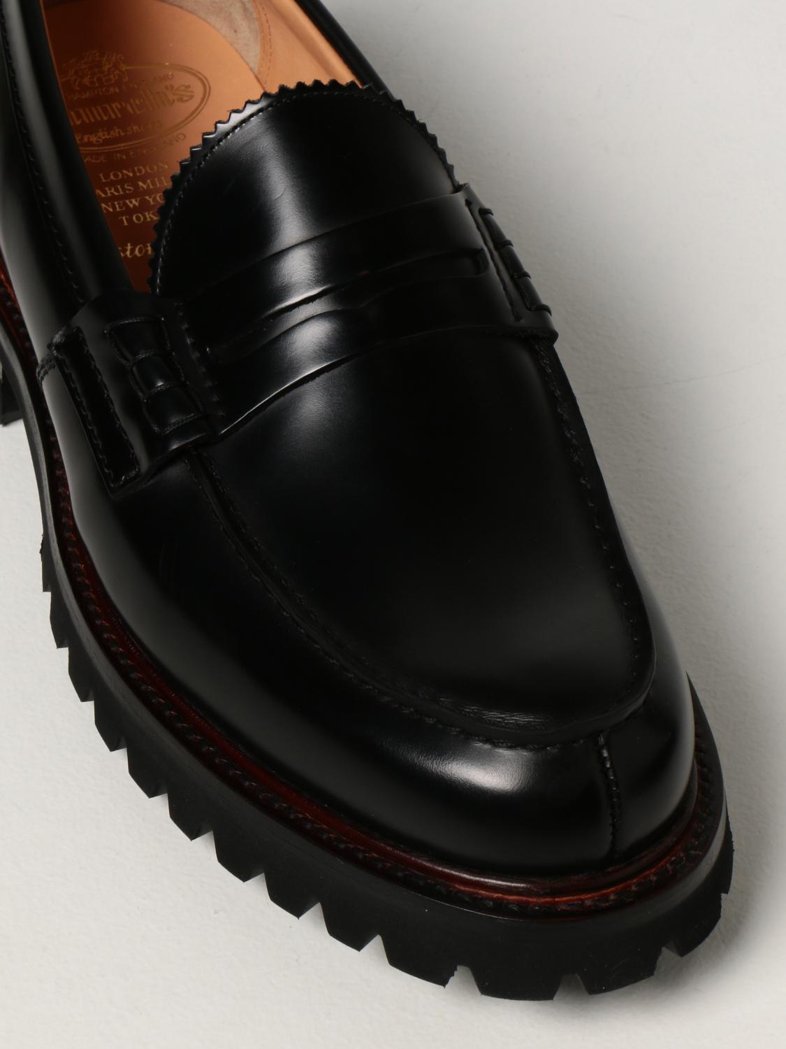 CHURCH'S: Mocassino Pembrey 5 in pelle spazzolata - Nero | Mocassini  Church's EDC085 9XV GIGLIO.COM