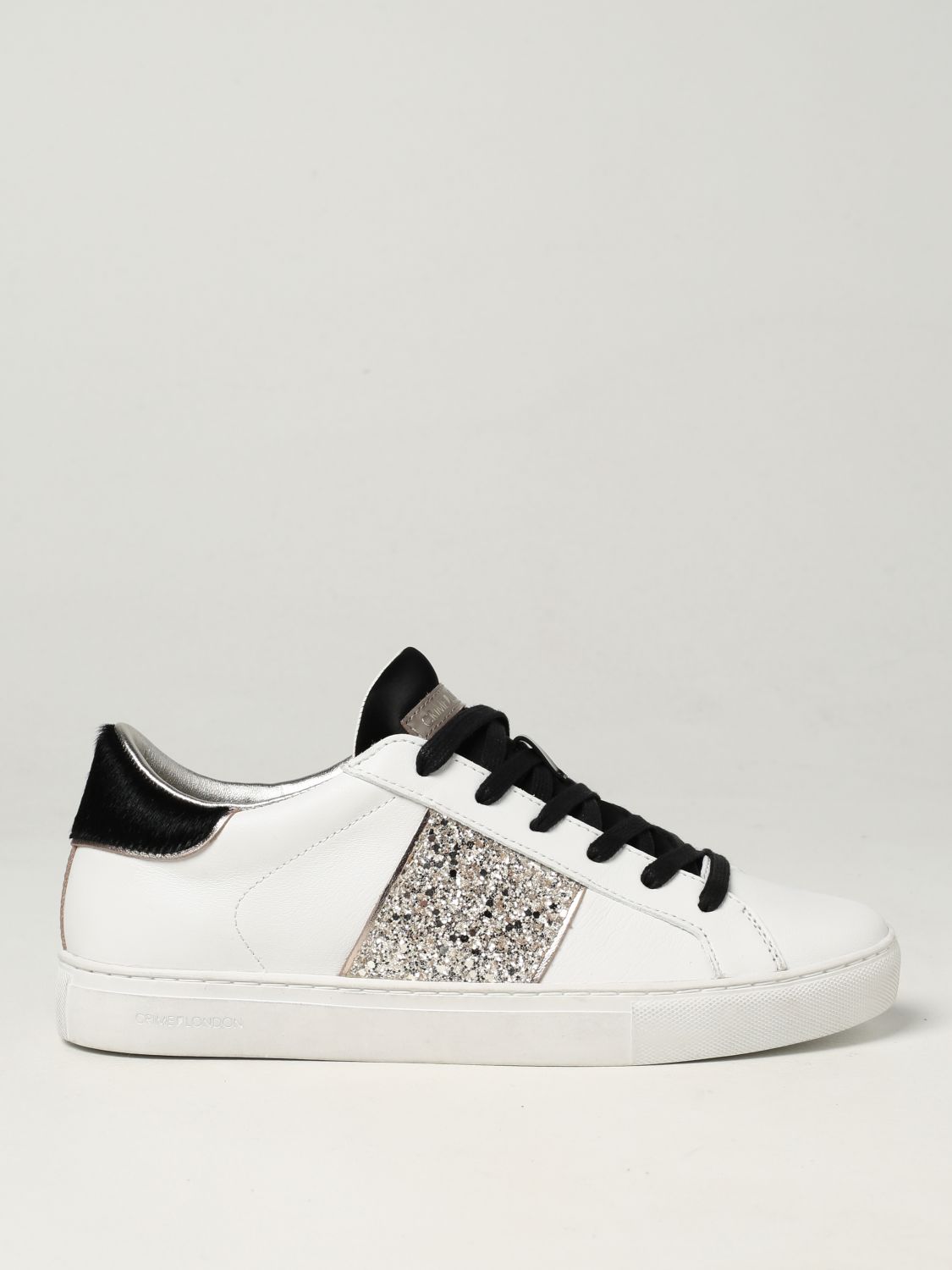 CRIME LONDON: low top sneakers in leather - White | Crime London ...