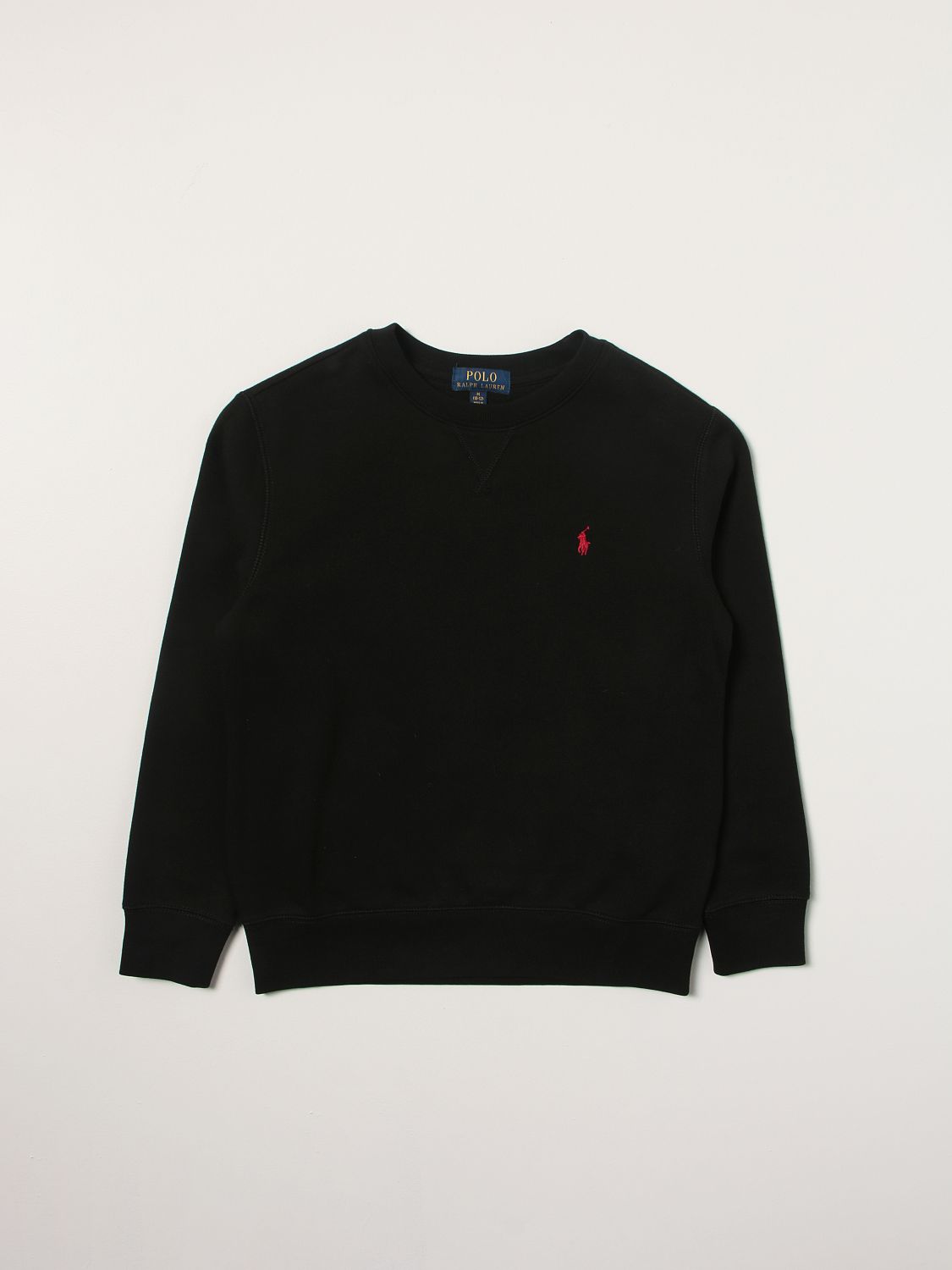 ubehageligt Zeal Bagvaskelse POLO RALPH LAUREN: sweatshirt with logo - Black | Polo Ralph Lauren sweater  323772102 online on GIGLIO.COM