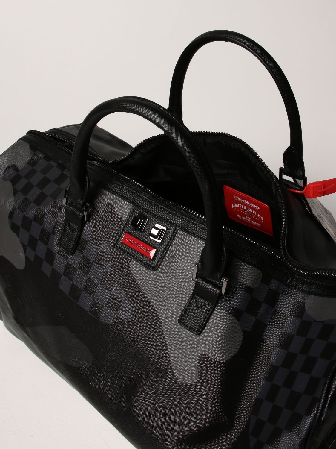 Travel bag Sprayground: Sprayground duffle bag in vegan leather black 4